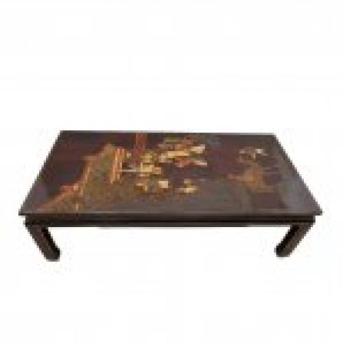 Coffee table con Chinoseries Maison Jansen, 60’s   Francia