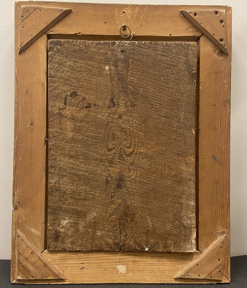 Óleo sobre tabla "Virgen de Belén", siglo XVIII   Escuela Colonial