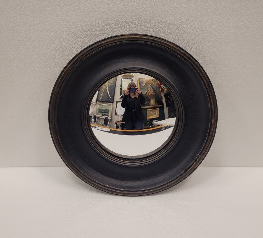 Espejo convexo, marco vintage, finales S. XX   Francia