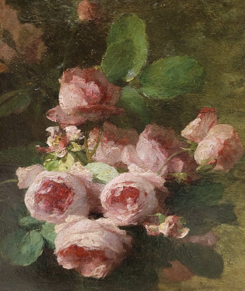 Ó/T, Bodegón de flores, Louis Marie Lemarie (1824 1910)   Francia