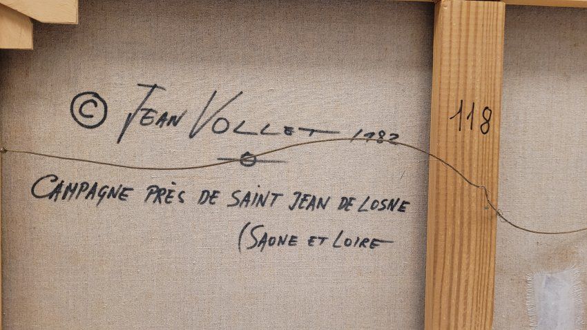 Ó/L, “Saint Jean de Losne”, neoimpresionismo, Jean Vollet, 1982 – Francia