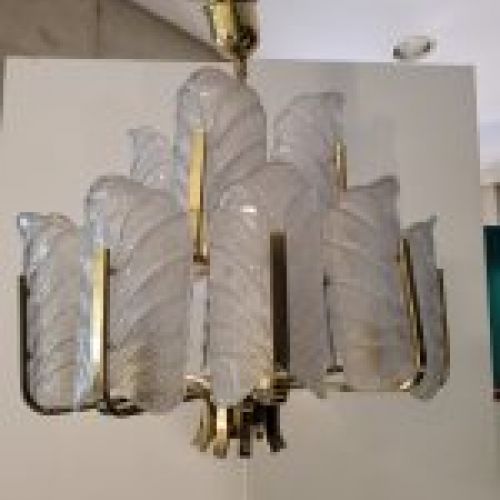 Lámpara de techo diseño Carl Fagerlund para Orrefors Glasbruk, 70's   Suecia