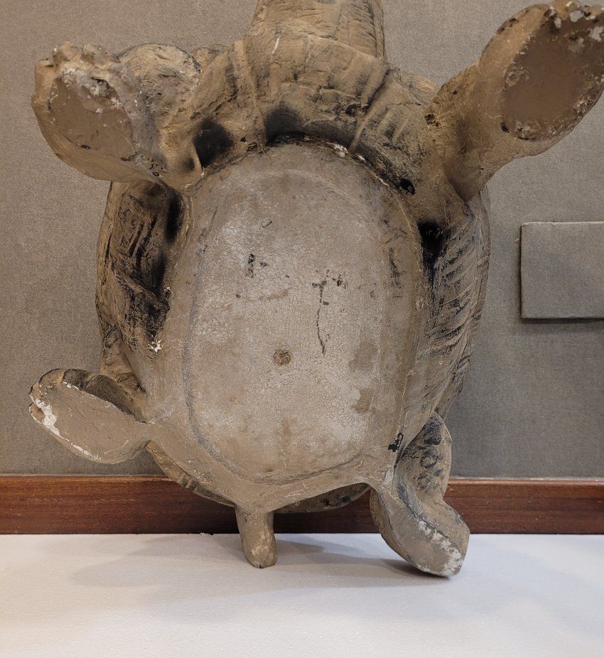 Escultura de tortuga, plâtre y estopa, principios S.XX   Italia