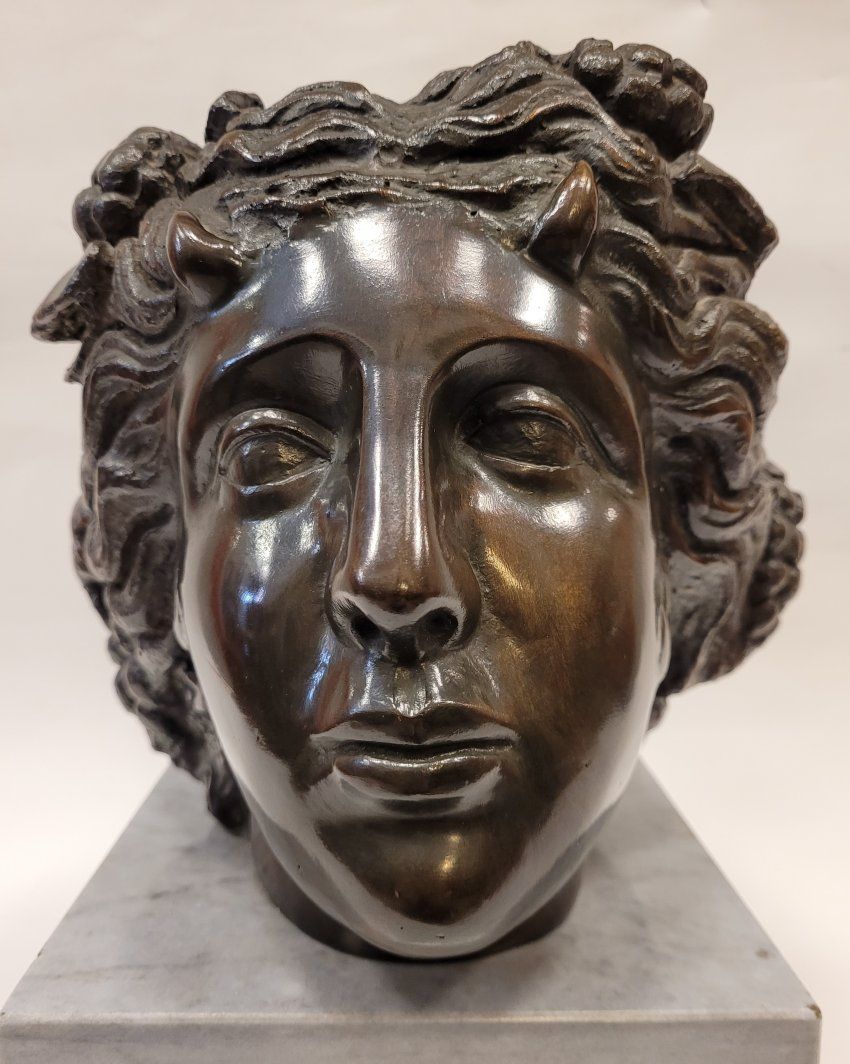 "Flora" busto neoclásico en bronce patinado, Italia s