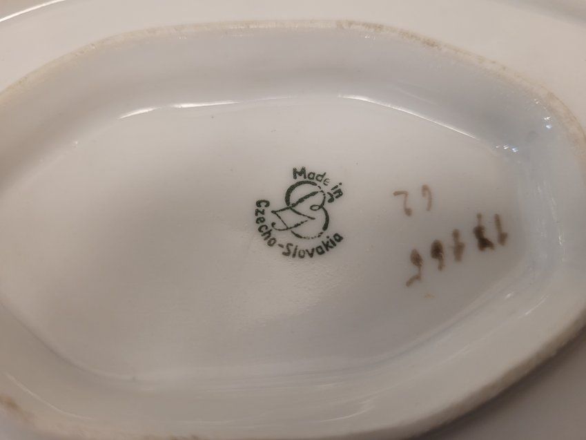 Vajilla en Porcelana “Made in Czecho Slovakia”, hacia 1930 – República Checa