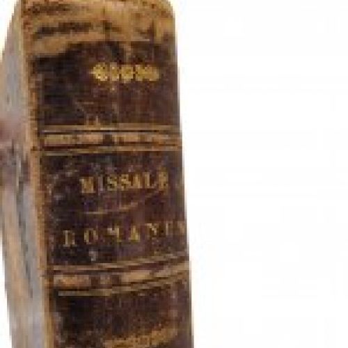 Misal Cantoral Romano (Missale Romanum), Piel gofrada, 1862   Italia