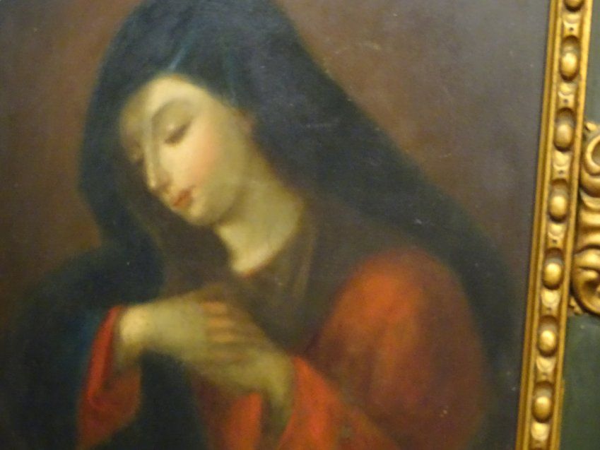 Óleo sobre tabla, Virgen de los Dolores, s. XIX