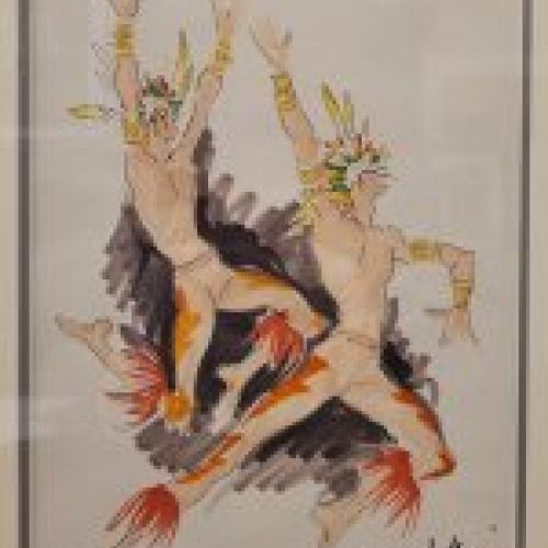 Dibujo, firmado Capuletti, s. XX – Escuela Española del siglo XX