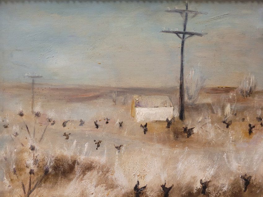 Ó/L "La Mancha, firmado y fechado, 1974    Pintura contemporánea