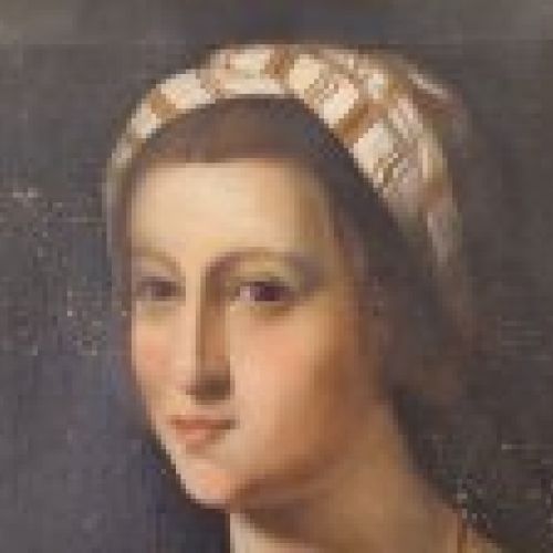 Ó/L, Retrato de mujer, copia de Andrea del Sarto, ff. XIX