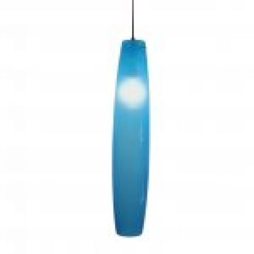Lámpara Azul cian casa Vetreria Vistosi, cristal de Murano, 70’s