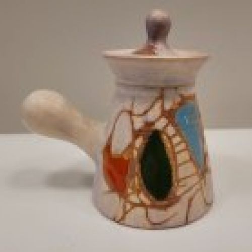 Juego de té / café, cerámica de Vallauris, 50's