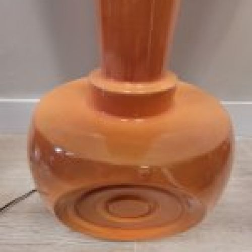 Lámpara cerámica naranja, Alemania, años 60