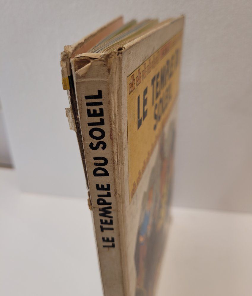Libro Pop Up, Le temple du soleil, Las Aventuras de Tintín, primera edición, 1969, Editorial Casterman – Bélgica