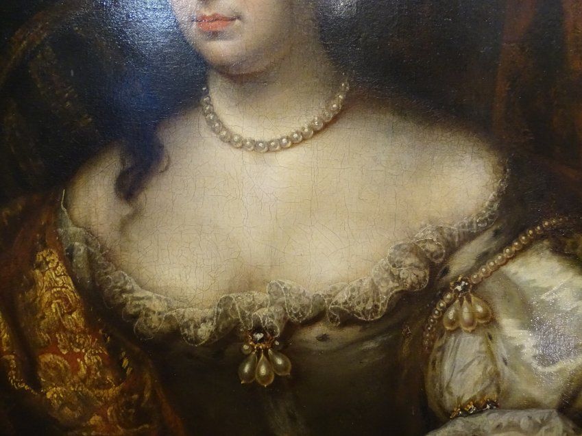 O/L Retrato de María Casimira, atelier de Rigaud, S